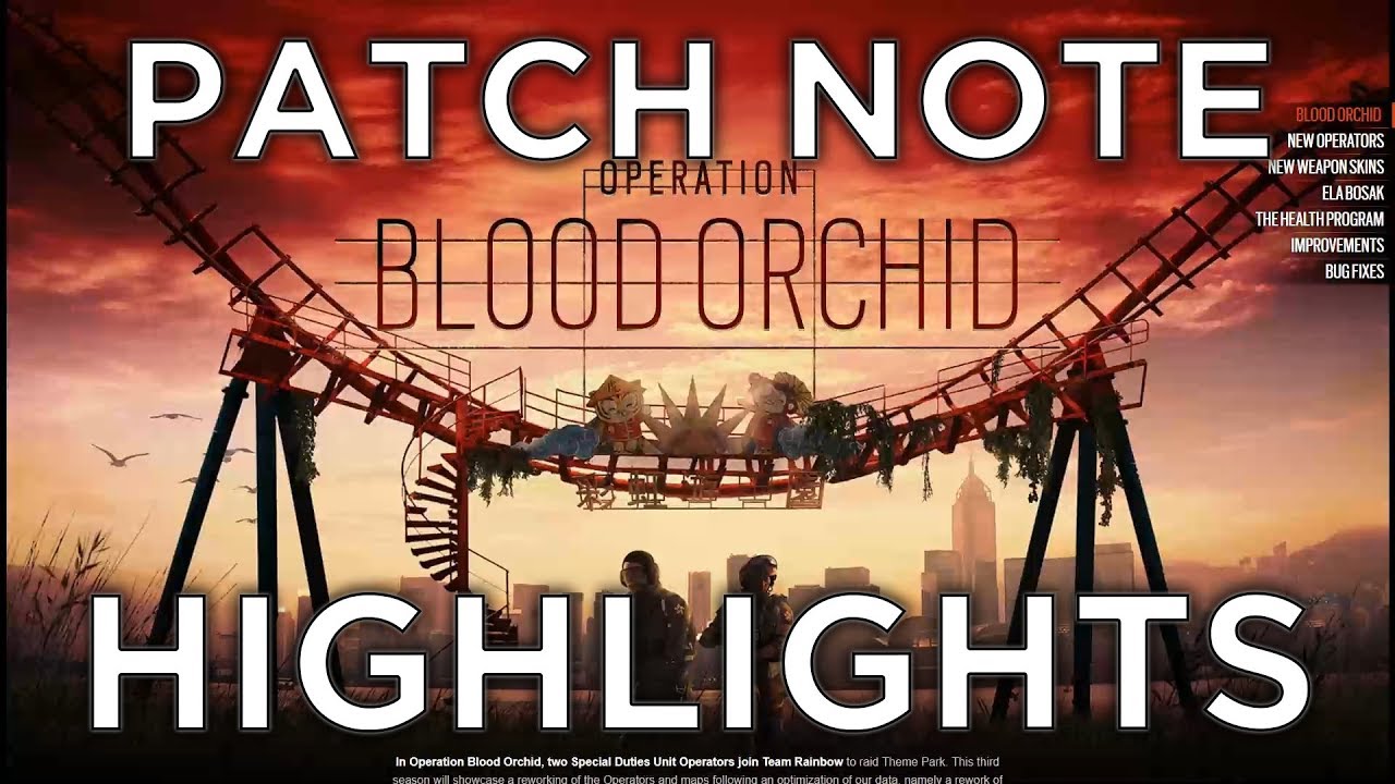 Blood Orchid Patch Note Highlights & Discussion! | Rainbow Six: Siege