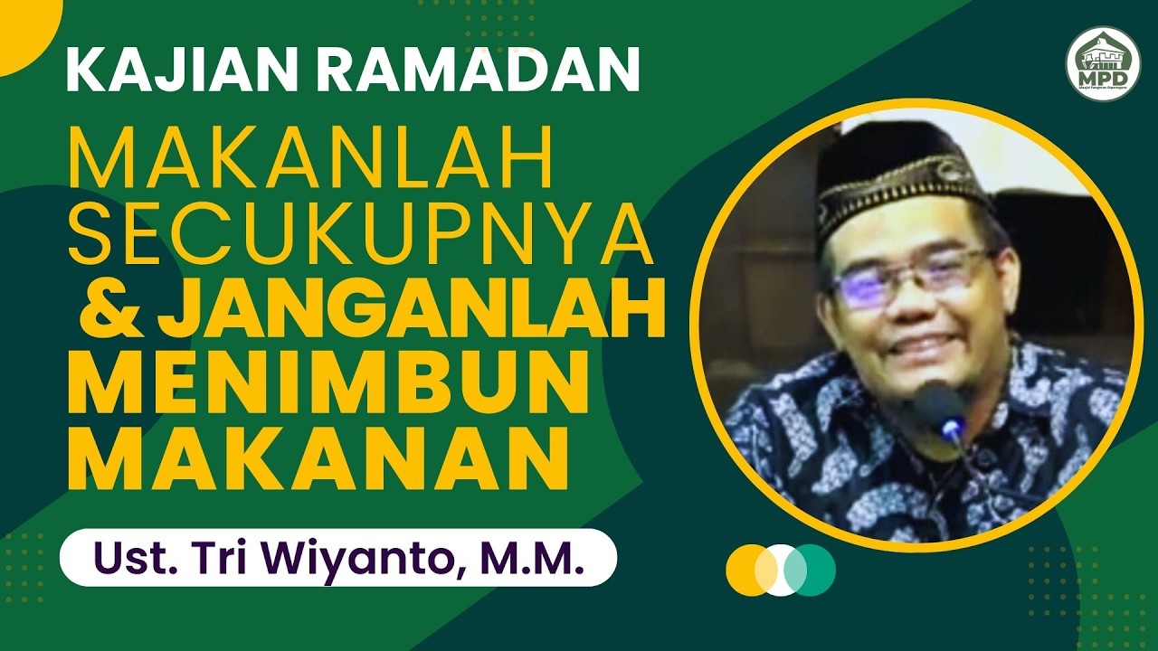 LIVE MPD - Kajian Jelang Berbuka - Kitab Riyadhus Shalihin || Ust. Tri Witanto, M.M.