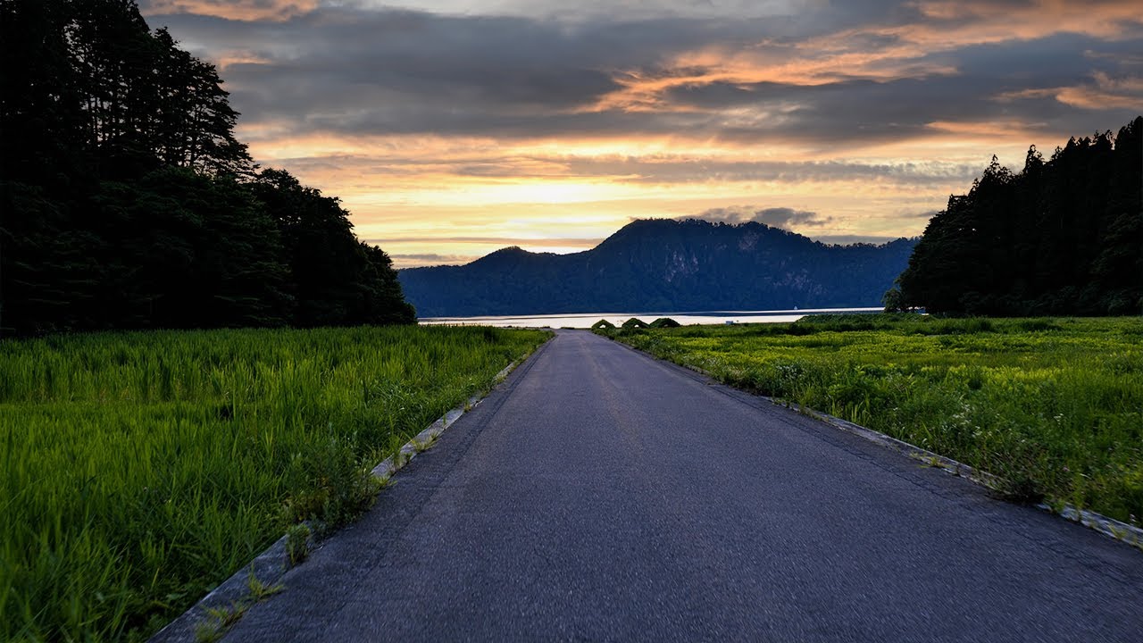 福島県の田舎散策｜夕陽の沼沢湖｜会津金山町｜自然音｜ヒグラシ