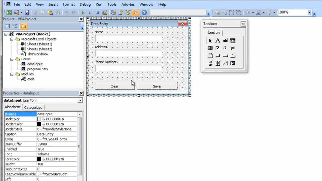 User Forms Part 3