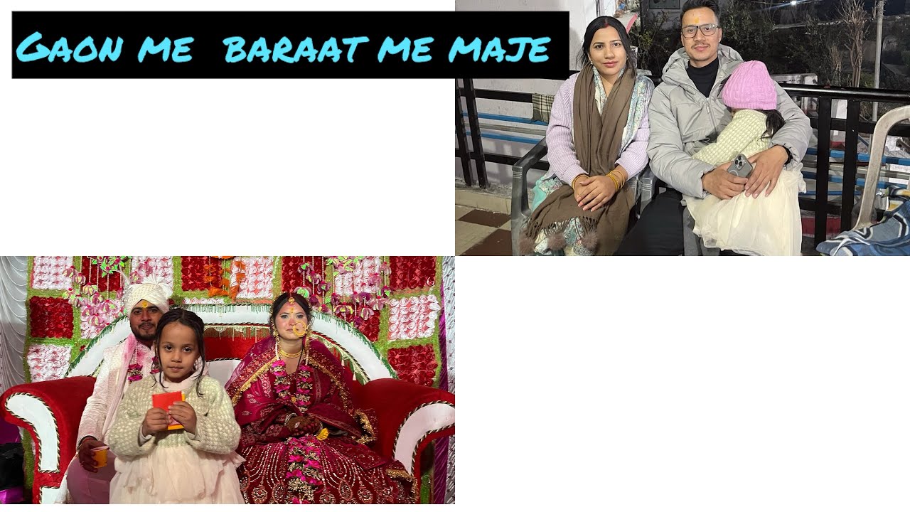 Gaon me Baraat ke maje 🌸💙Aaj bnayi bahut saari rotiya 