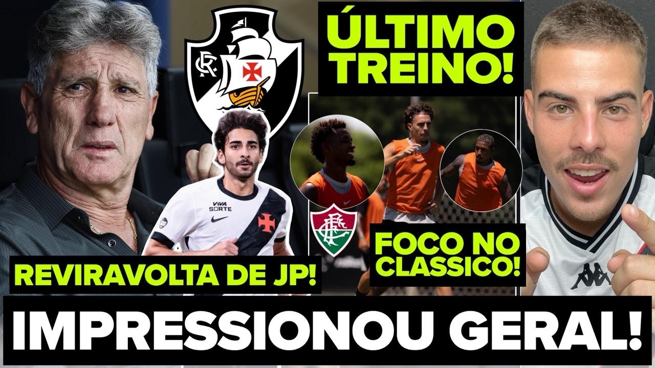 RENATO GAÚCHO SEGUE IMPRESSIONADO! ÚLTIMO TREINO ANTES DO CLÁSSICO! REVIRAVOLTA DE JP! E MUITO+