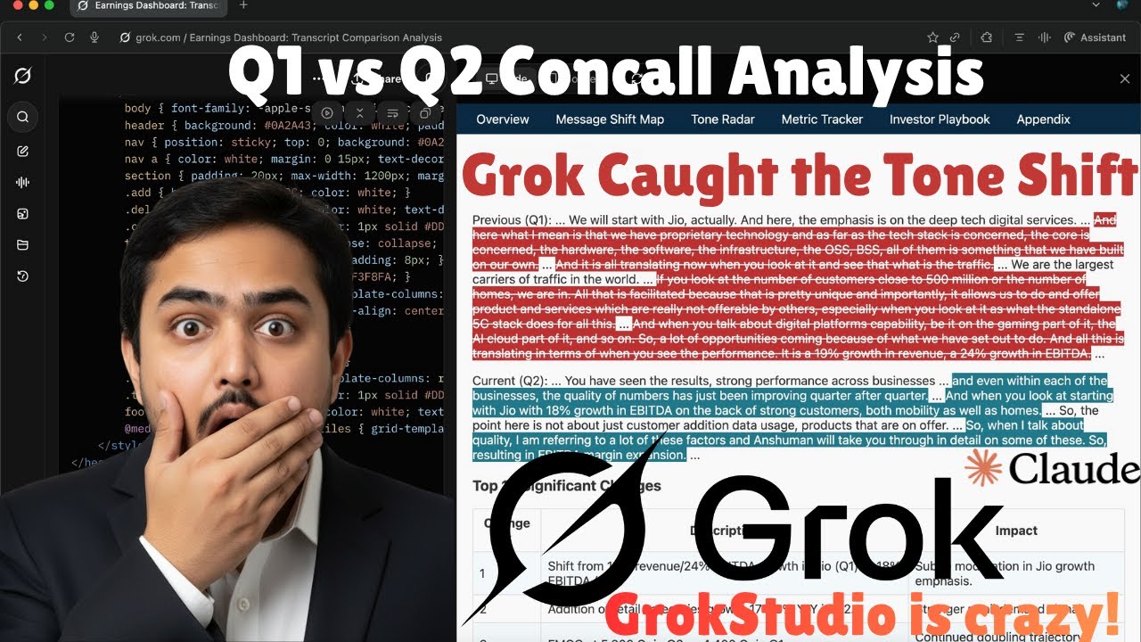 Grok with a Top Analyst Exposes Hidden Earnings Call Signals