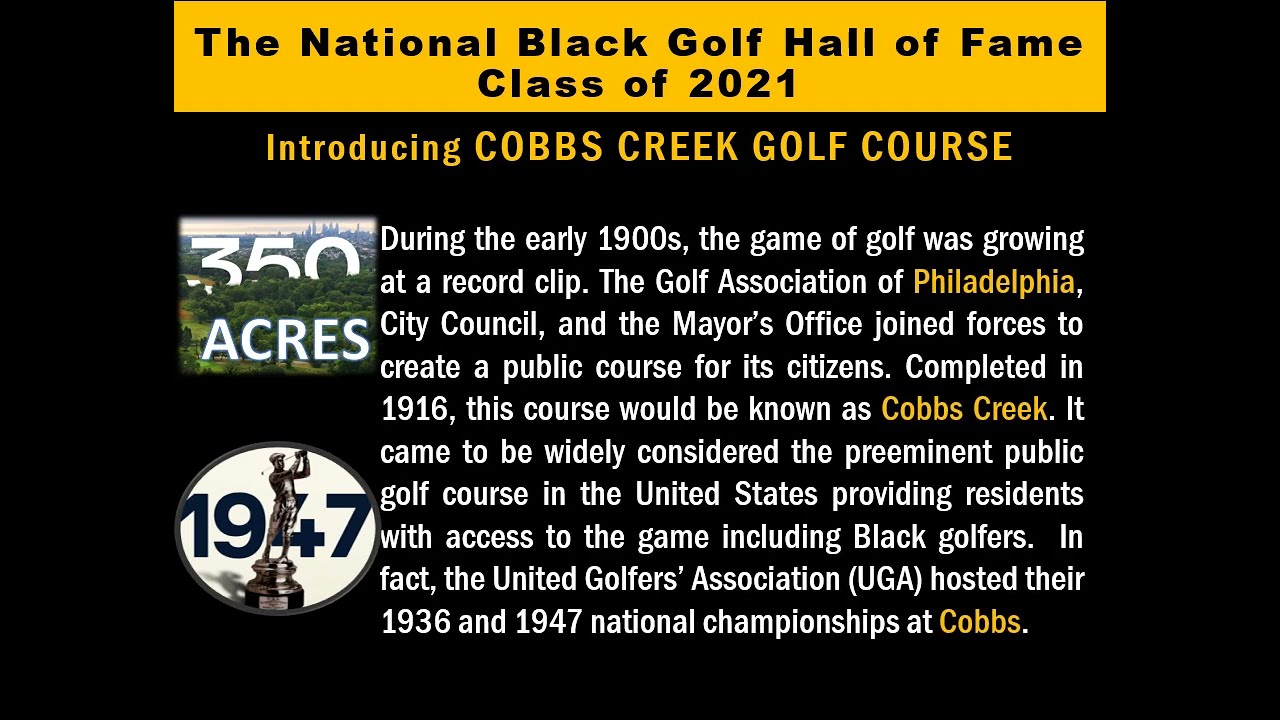 History of Cobbs Creek Golf Course