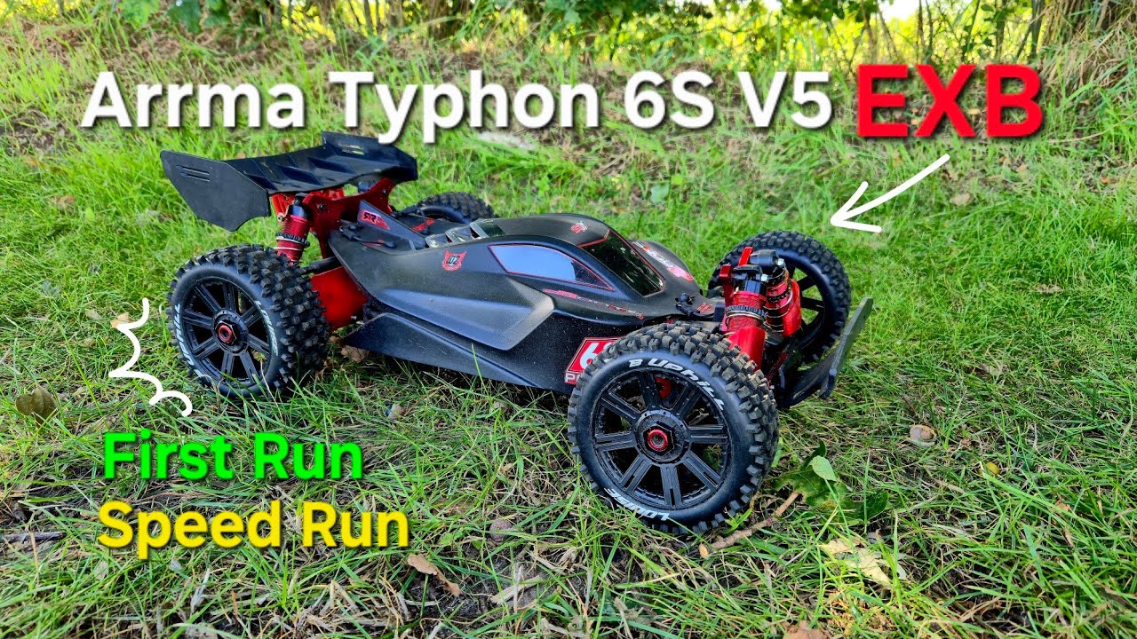 Arrma Typhon 6S V5 EXB Upgrade - First Run and Speed Run with SkyRc GSM020!