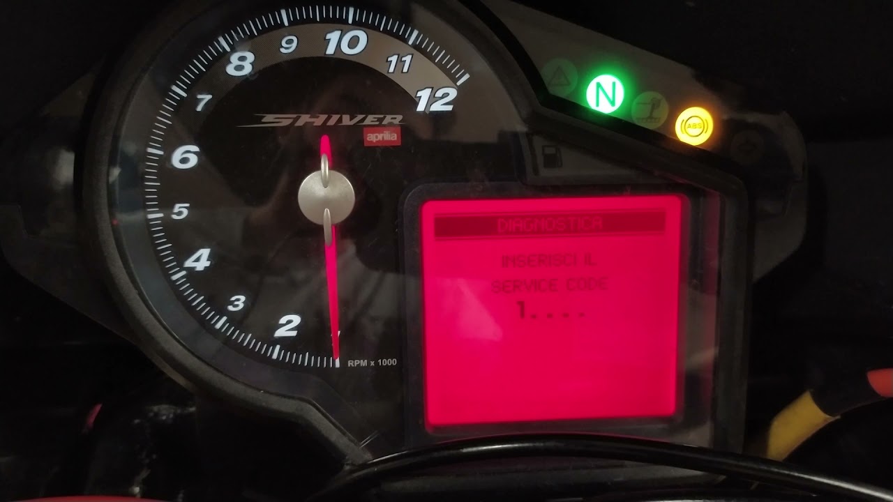 Reset spia service Aprilia Shiver [En Sub]