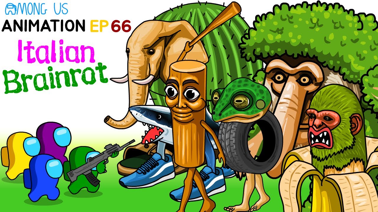 어몽어스 VS  Italian Brainrot  ANIMATION 66