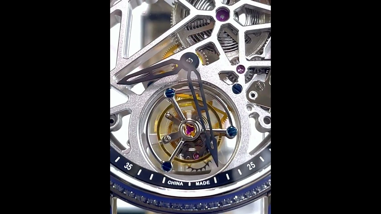 Seagull Full Skeleton Center Axis Tourbillon Watch #seagullwatch #luxurywatches