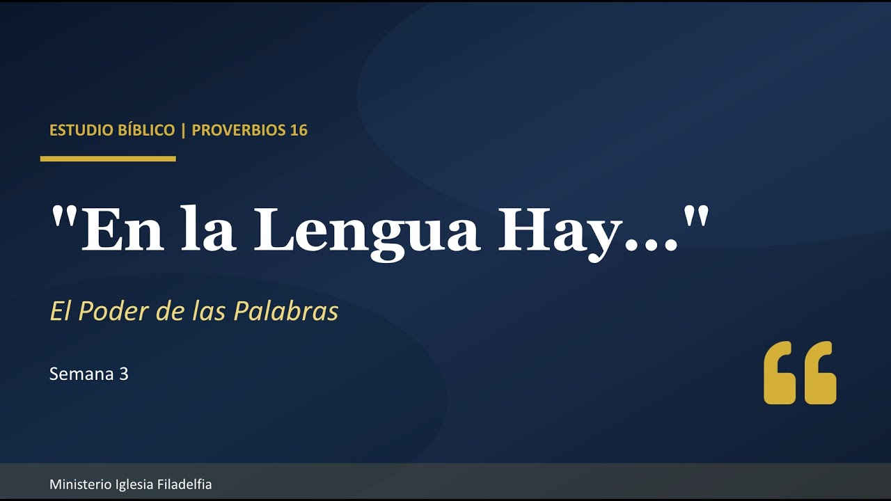 El poder de nuestras palabras