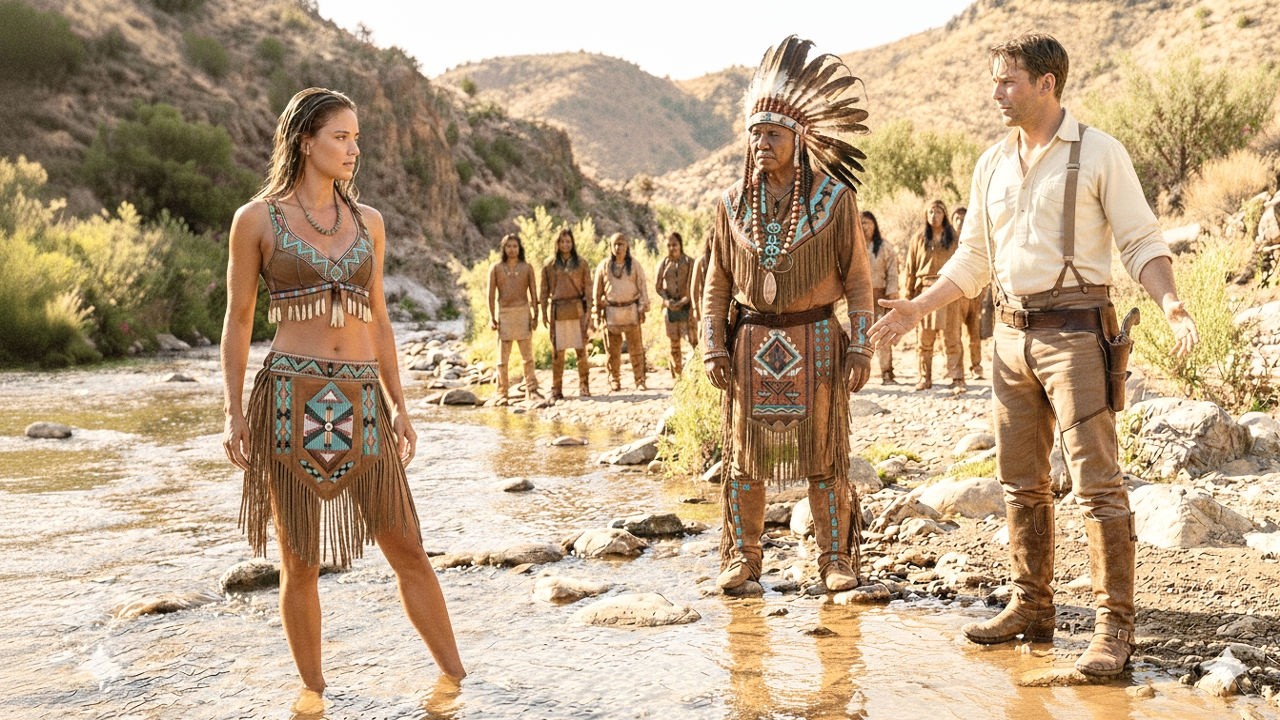 🔥Vaquero se bañó en el río equivocado…  El jefe apache dijo: “Quien toque esto tendrá que pagar’”