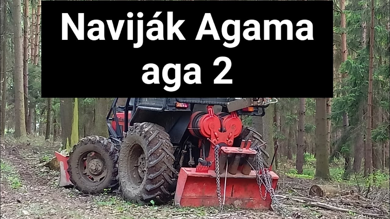 Zetor 7245, naviják Agama aga 2 ( 2x 5,5t)