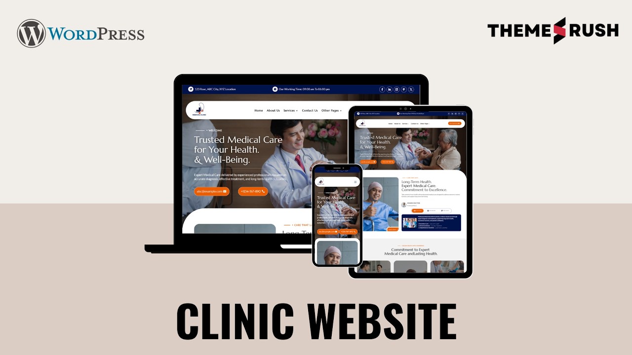 #medicalclinic #MedicalWebsite #WordPressTemplate