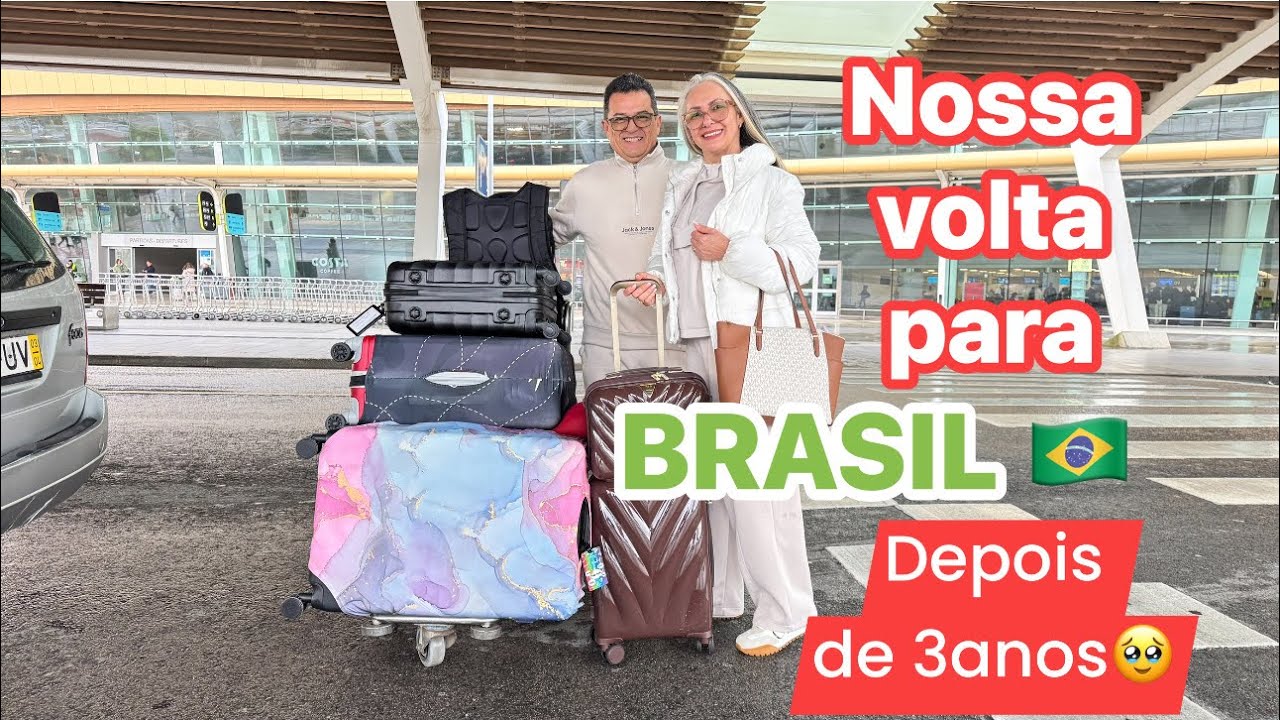 INDO PARA BRASIL depois de 3 anos.. Morando em 🇵🇹 #brasil 
