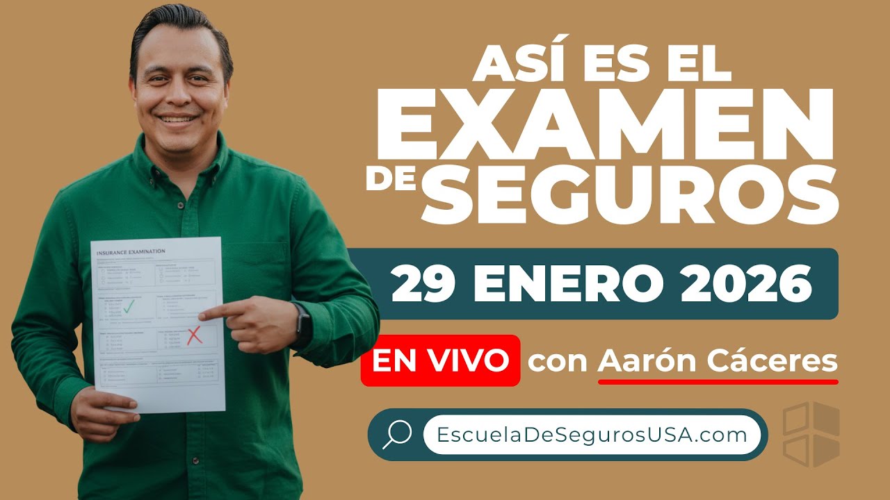 ASÍ ES EL EXAMEN DE SEGUROS 📝🇺🇸 | Análisis de Preguntas con Aarón Cáceres