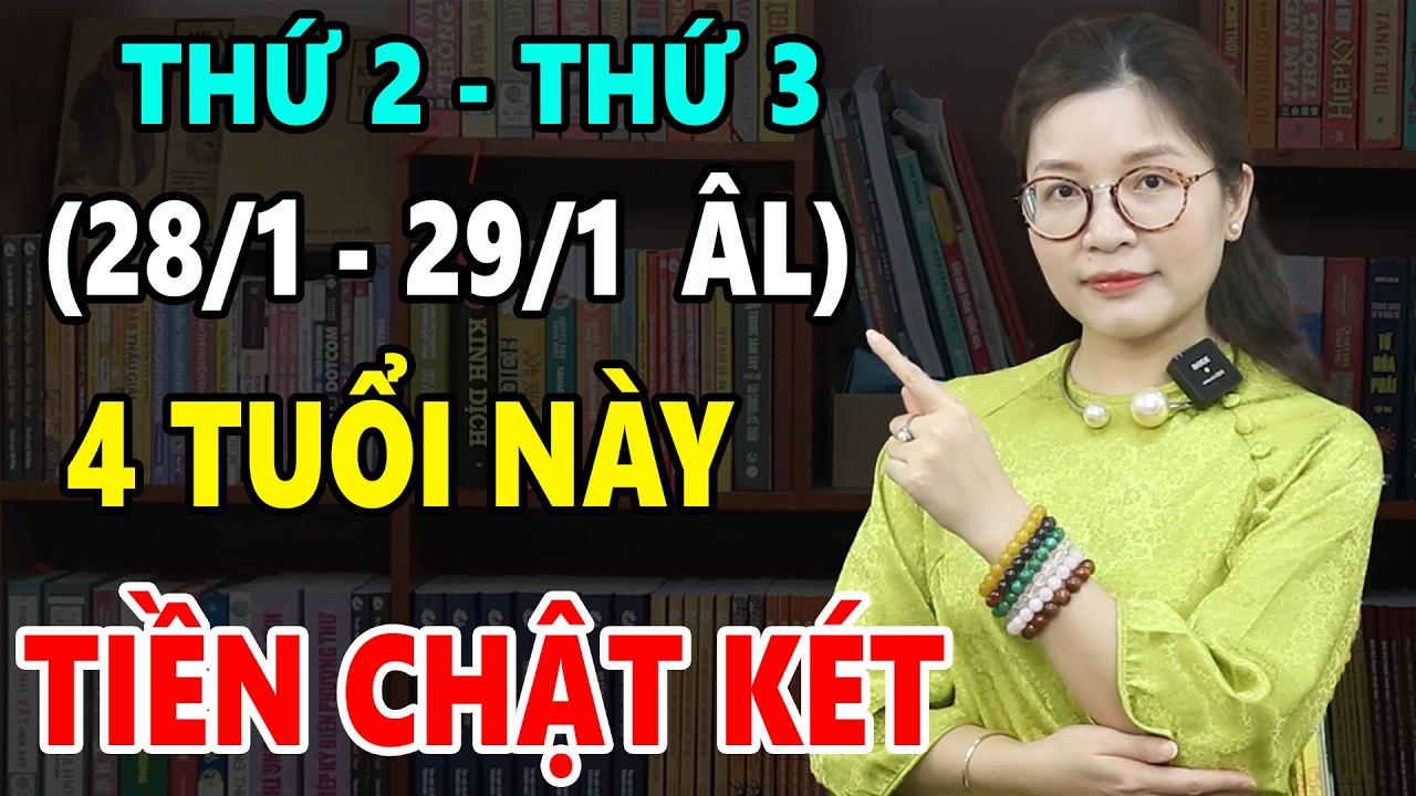 Đúng 2 ngày tới (28/1–29/1 âm lịch), 4 con giáp mở kho lộc trời, tiền bạc tăng vọt!