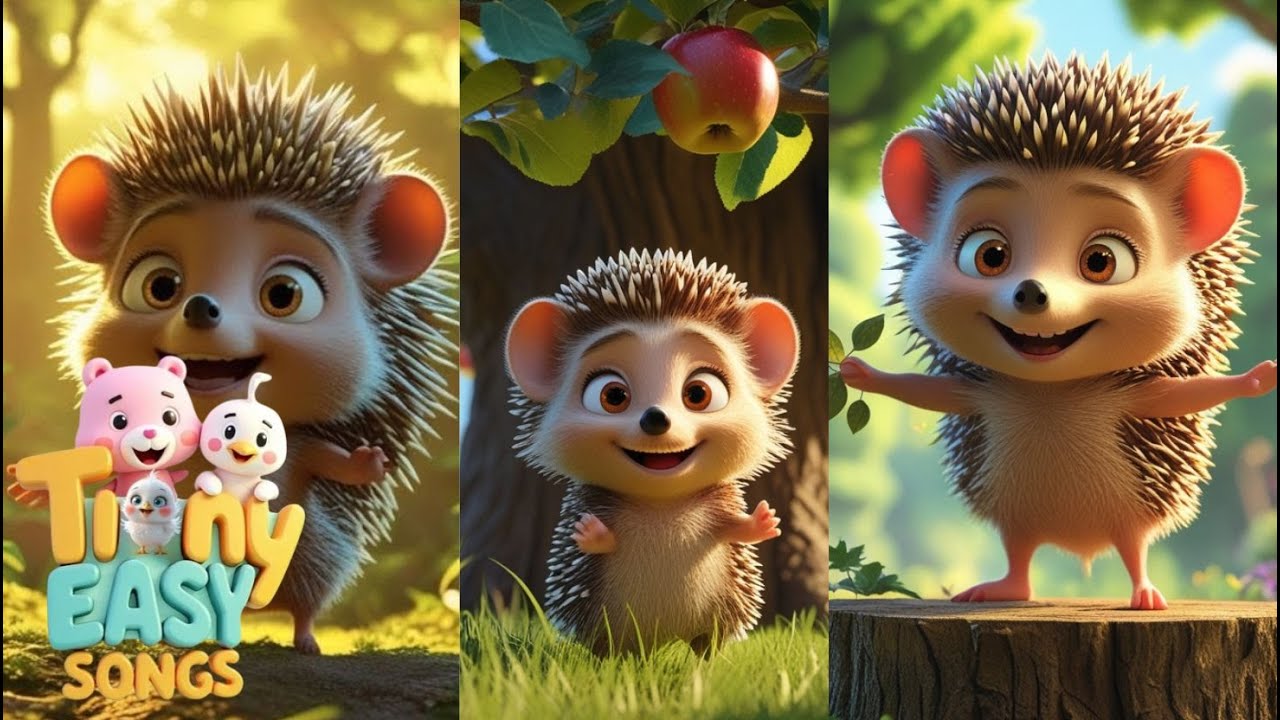 Hedgehog Playtime and More| Toddler Songs About Animals Song  | Tiny Easy Song