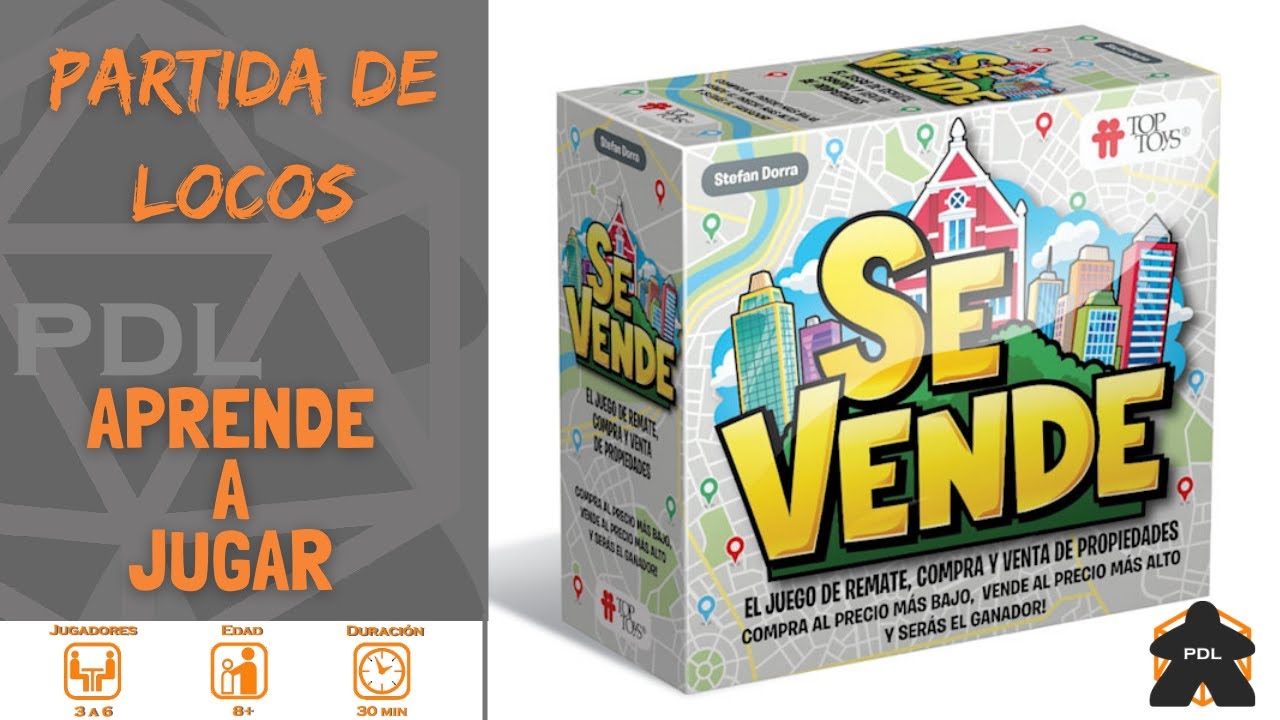 Se Vende | For Sale | Stefan Dorra | Top Toys | Aprende a jugar | Tutorial | Partida de Locos
