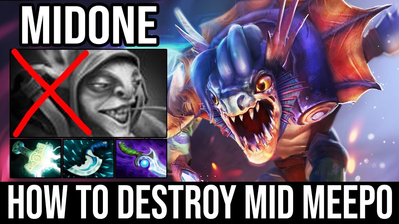 MidOne is back! Midlane Slark Lightning Build vs Pro Meepo EPIC Comeback | Dota 2 Full Gameplay