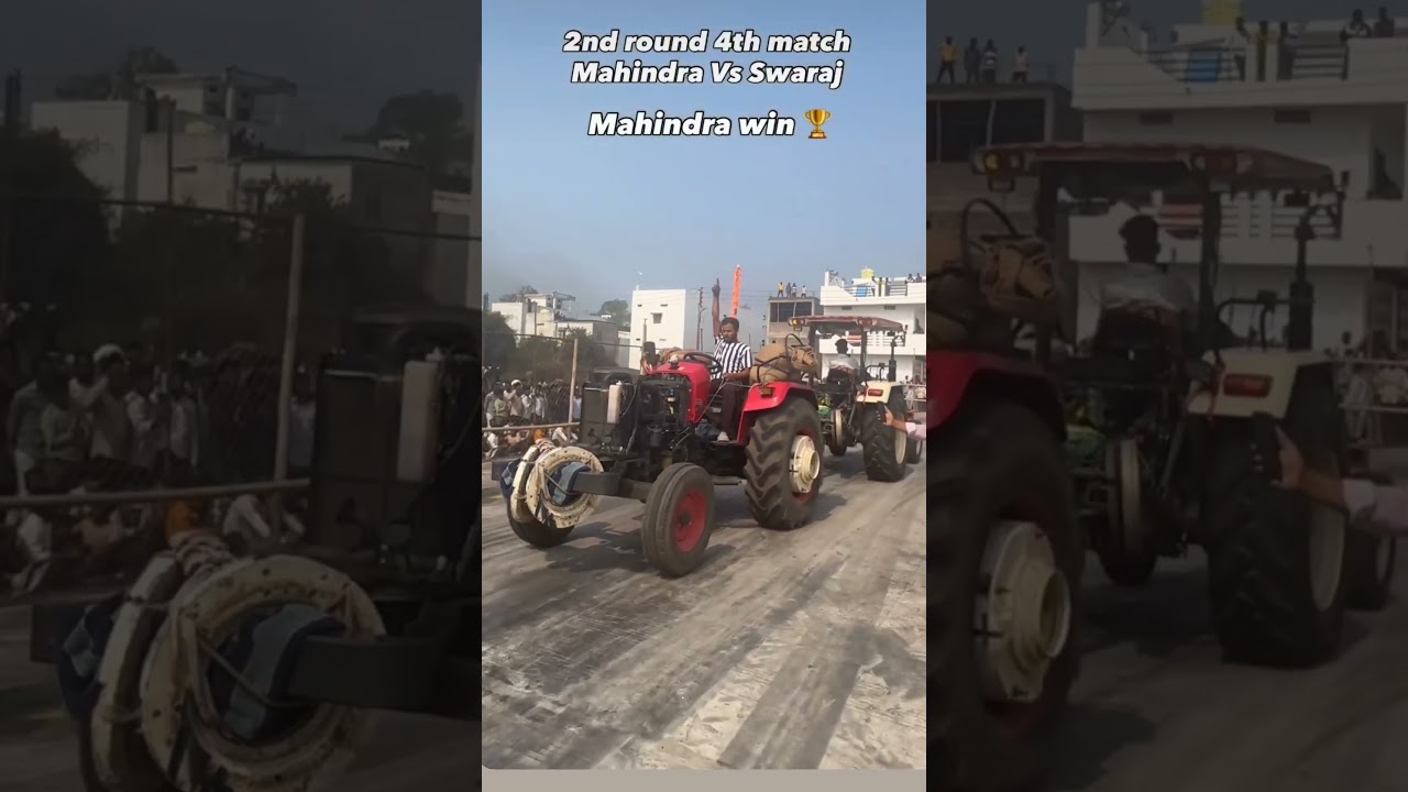 Mahindra Yuva 575 tochn king 👑👑🐍👑 4  match Hara Diya hai ek round mein rail banaa Di Swaraj 855 old