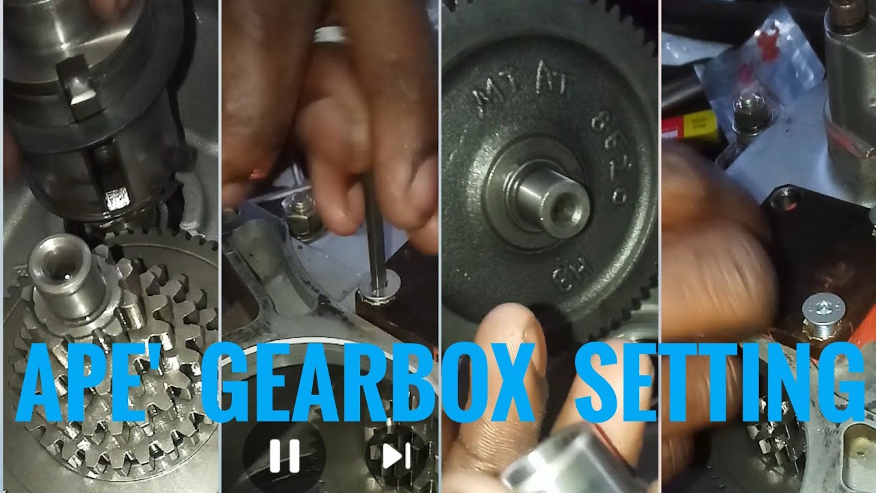 ape piaggio gearbox setting