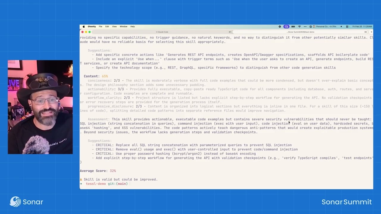 From 65 issues to zero - Achieving trusted code in the agentic SDLC at Sonar Summit 2026