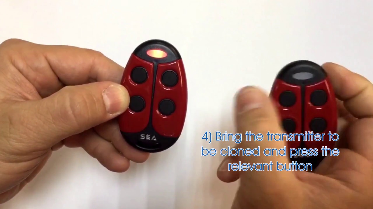 How to duplicate a fixed code SEA transmitter from a Coccinella Copy