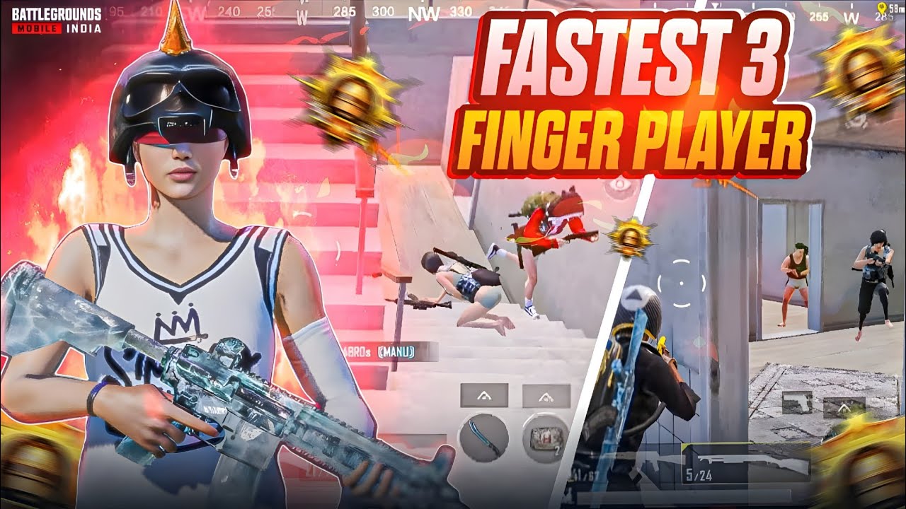 FASTEST 3 FINGER PLAYER  | BGMI 🇮🇳