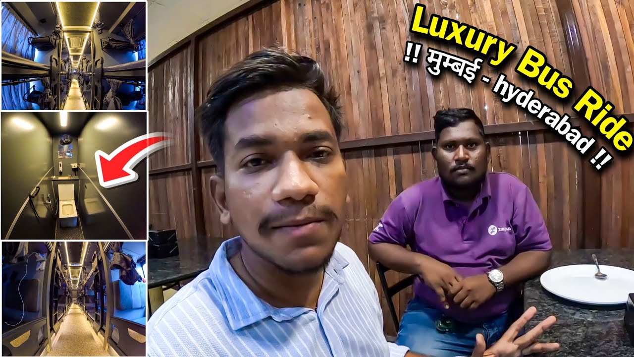 Mumbai to Hyderabad Luxurious Zingbus Journey with Onboard Bio Toilet !! 🤩