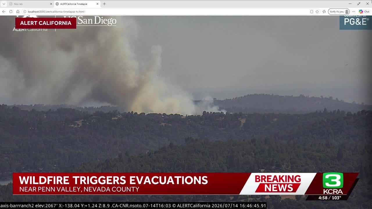 Nevada County fire prompts evacuation orders