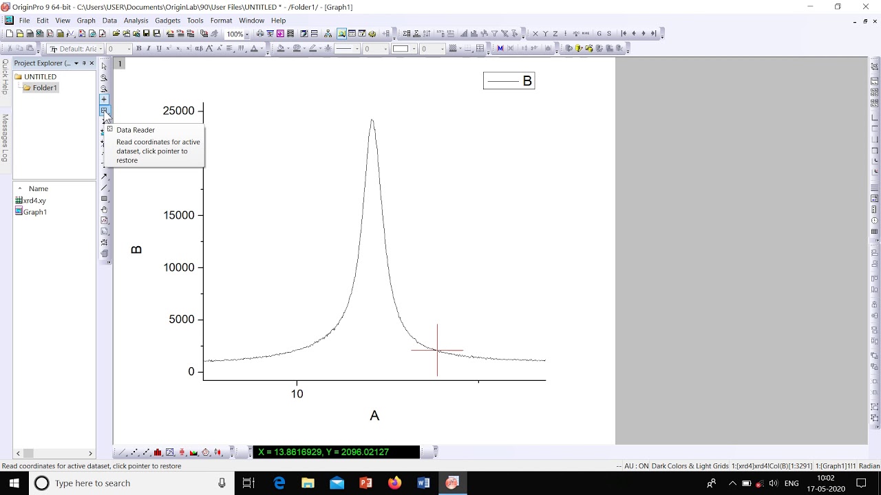How to do peak fitting | Single peak fit | Origin 9 - Tutorial | Basics - 5 |