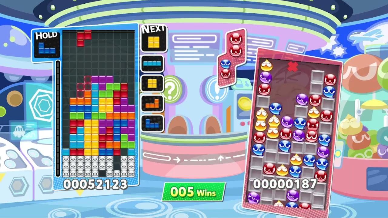 Do I look like I know what a T-spin is? [Puyo Puyo Tetris] (TETRIS vs CPU) no.5