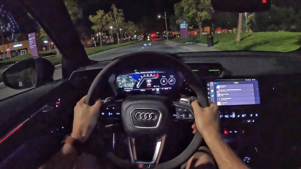 2022 Audi RS3 POV Night Drive (3D Audio)(ASMR)