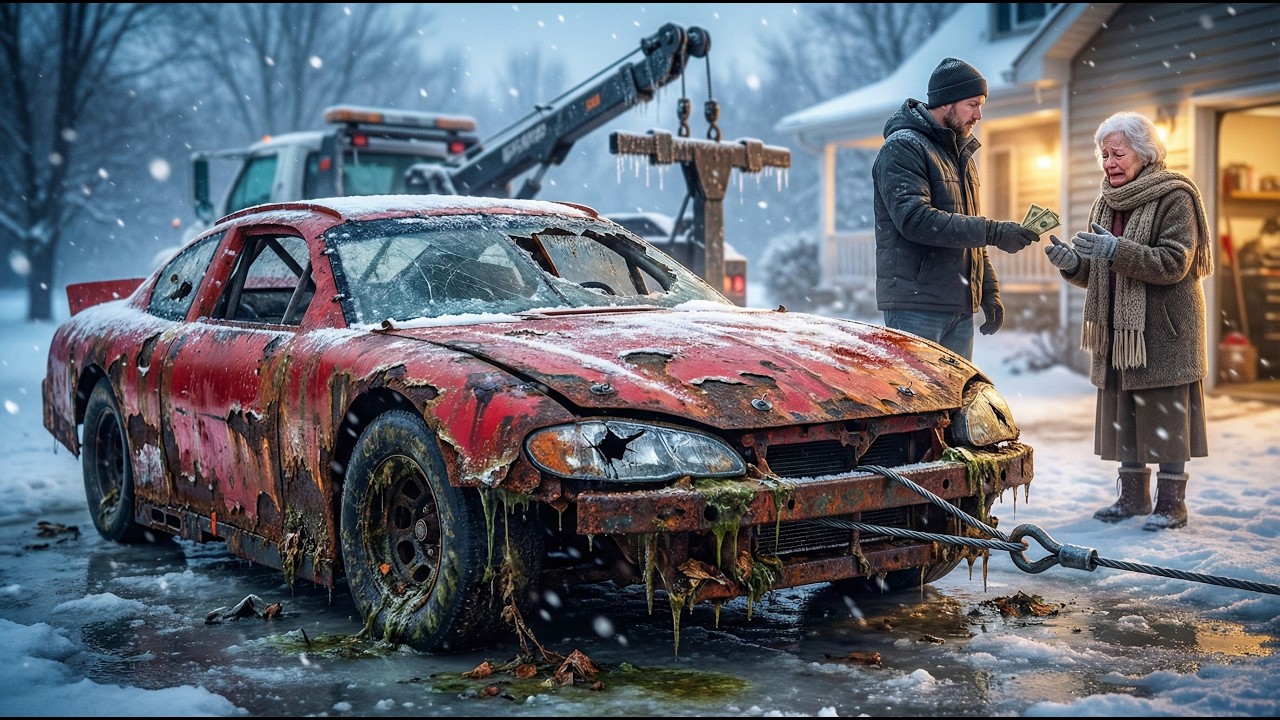 ASMR Car Restoration: Lightning McQueen Pulled From a Frozen Pond