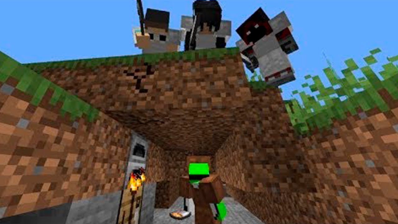 Minecraft Speedrunner VS 3 Cazadores