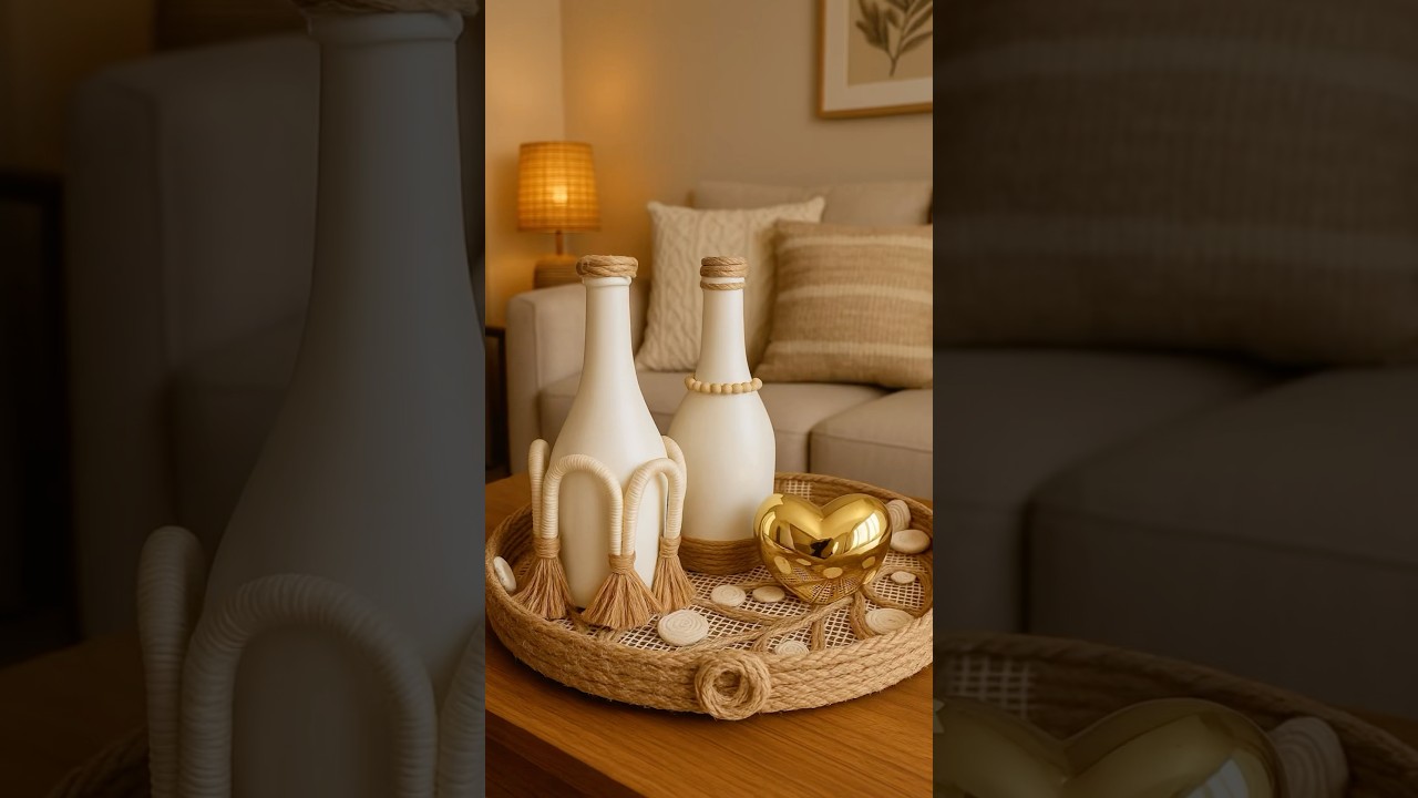 Diy Transforme uma Garrafa de Espumante em um Item de Decora&ccedil;&atilde;o Surpreendente! #diy #rustic #decor