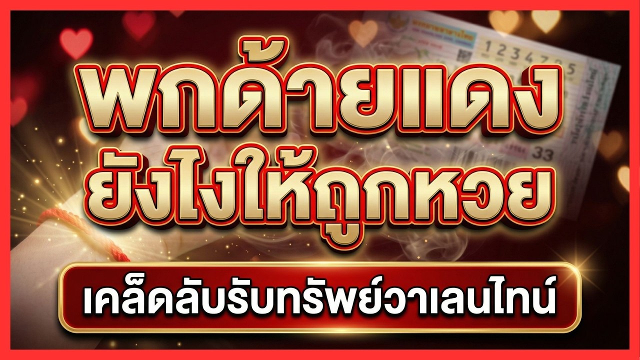 พกด้ายแดงยังไงให้ถูกหวย? เคล็ดลับผูกด้ายรับทรัพย์ วันวาเลนไทน์ (ฉบับทำเองได้ที่บ้าน)