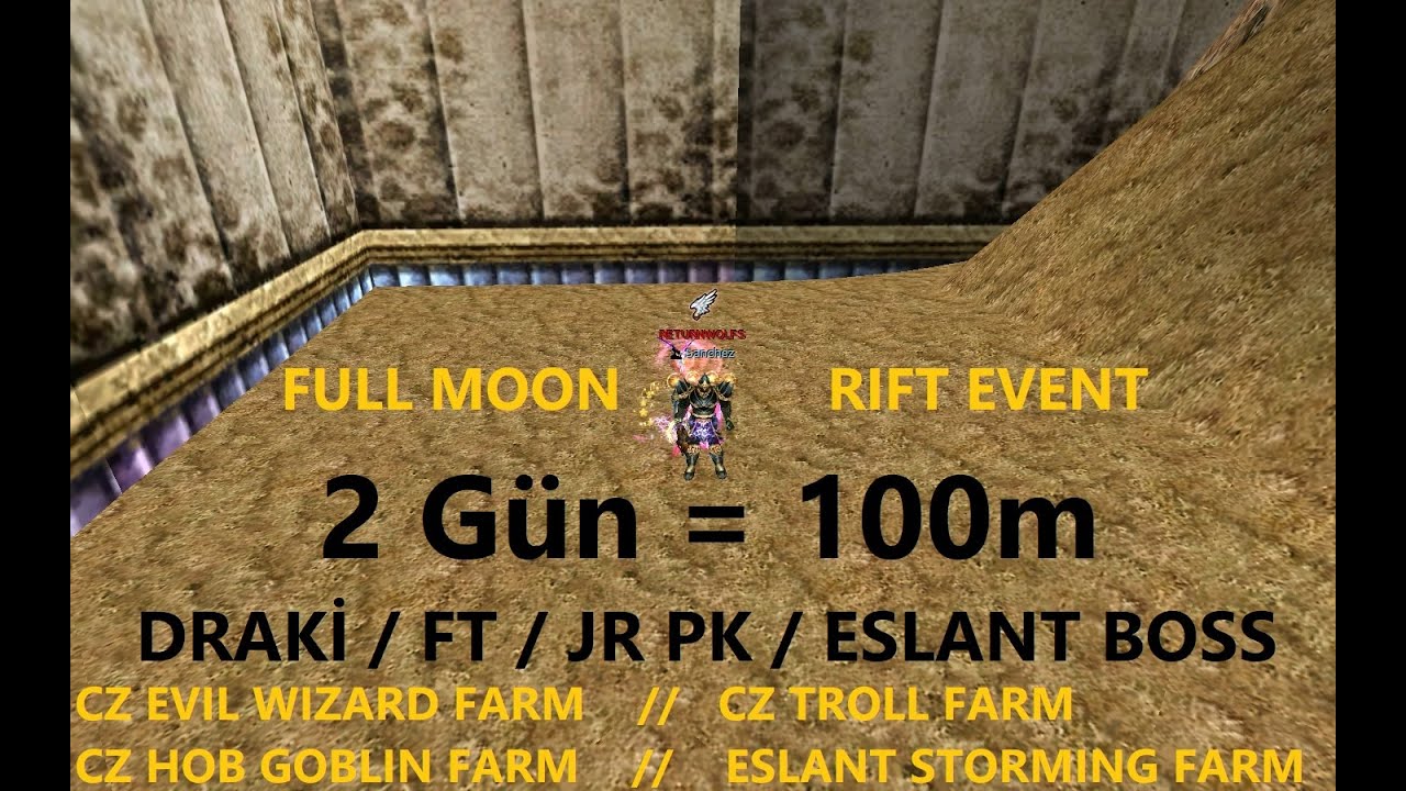 Knight Online // 2 G&Uuml;NDE = 100m // CZ EVIL WIZARD FARM
