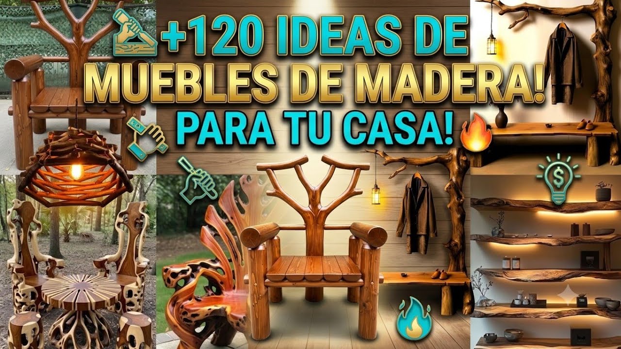 Tomé TRONCOS,RAMAS secas Y  REALICÉ todos estos PROYECTOS !120 IDEAS de MAJESTUOSAS ¡+120