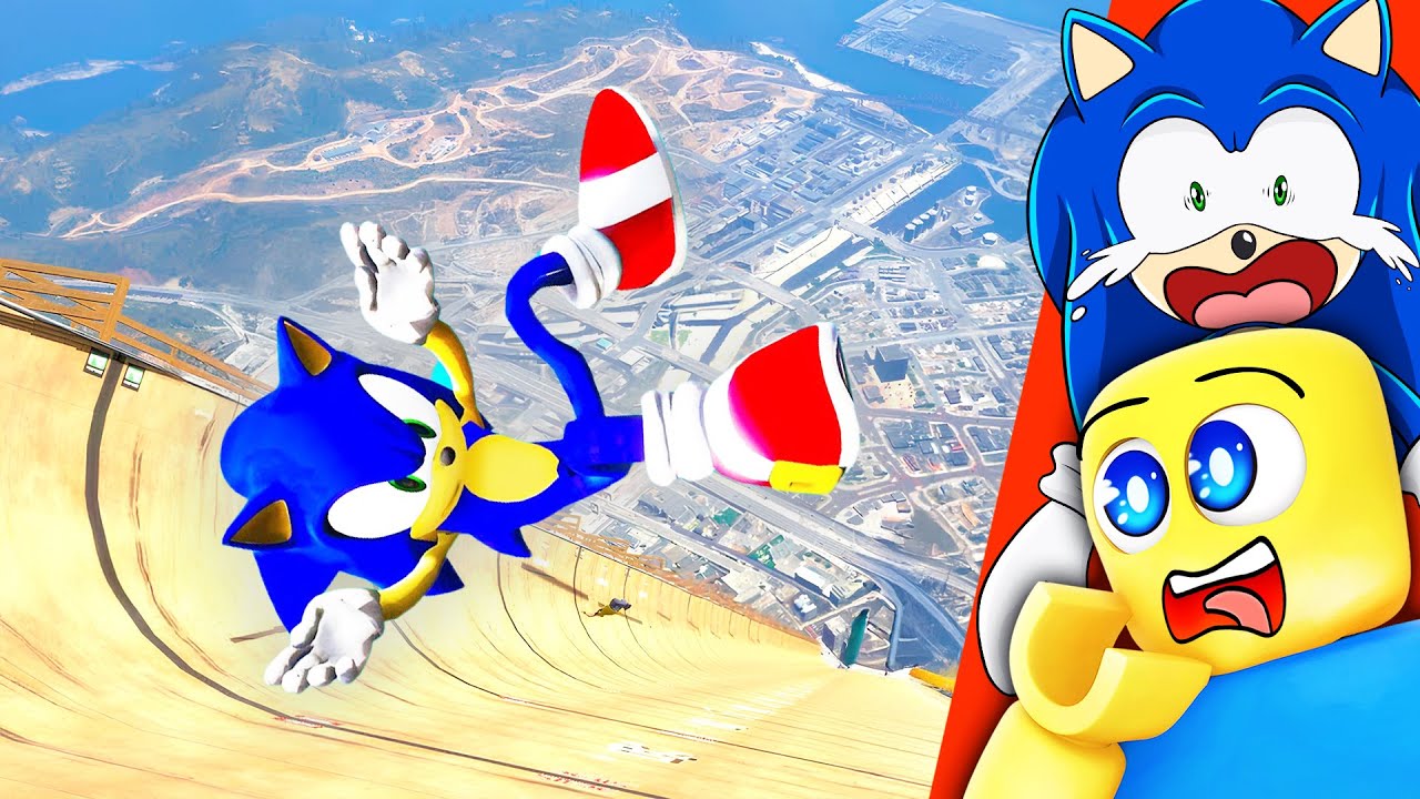 Sonic Reacts to 9'784'235 Feet Fall