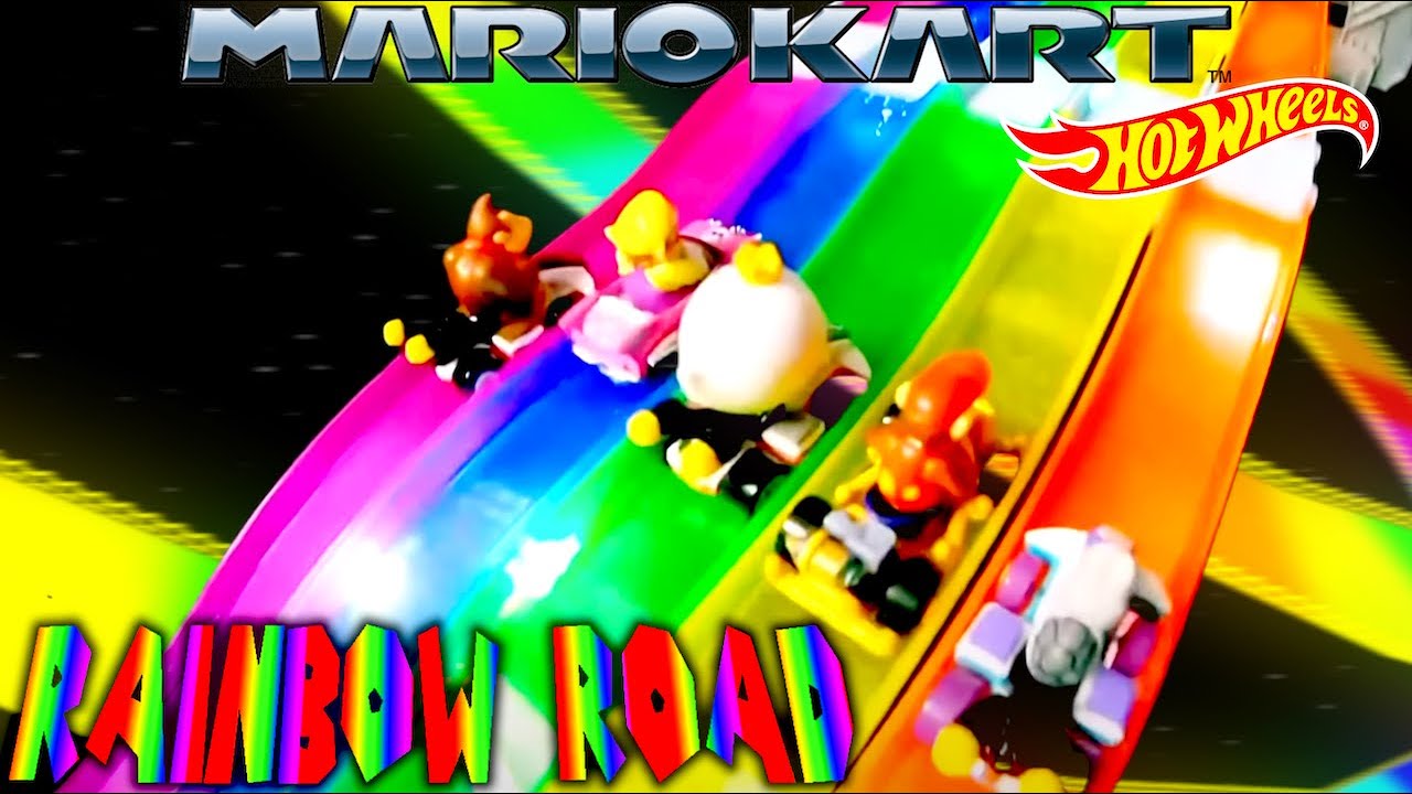 Mario Kart Hot Wheels Rainbow Road‼️