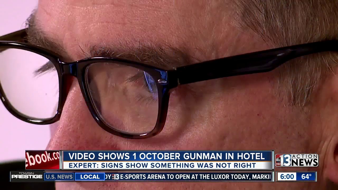 Body language expert sees telltale signs in security video of Stephen Paddock