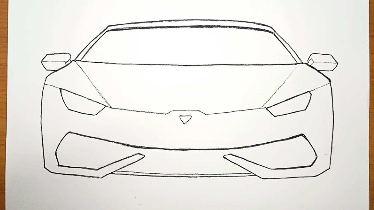 Ух ты, смотрю, рисунок автомобиля LAMBORGHINI 😍♥️ || ЛЕГКО и реалистично || ♥️