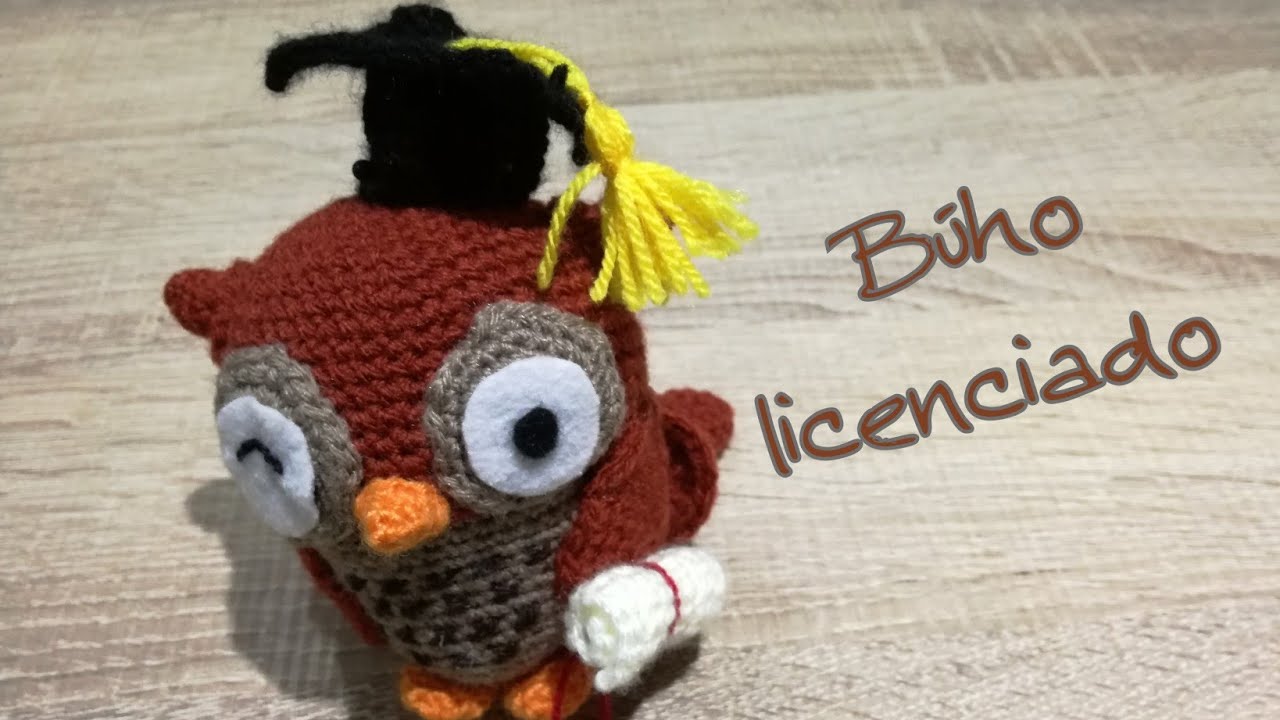🎓Buho licenciado🎓 || Crochet o ganchillo.