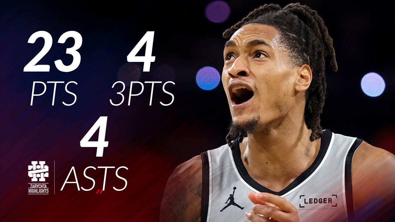 Devin Vassell 23 pts 4 threes 4 asts vs Thunder 25/26 season