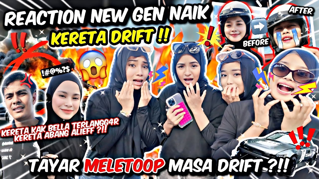 PENGALAMAN SERAM ! KERETA BERLANGGAR WAKTU DRIFT ?!! SEMUA AI TEAM NEW GEN HAMPIR PENGSAN !!