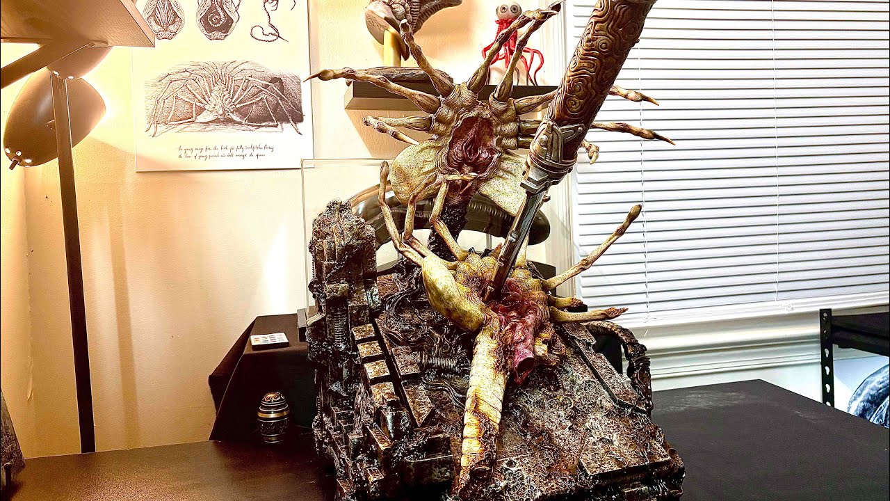 Custom Golf Studio F2AVP - Facehugger 2 Aliens vs Predator 1:1 Scale Statue Review