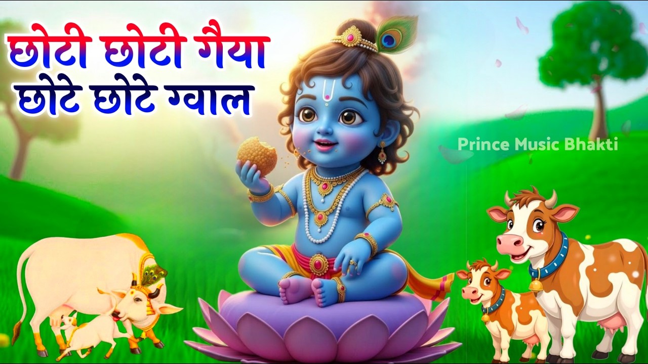 छोटी छोटी गैया छोटे छोटे ग्वाल। Choti Choti Gaiya Chote Chote Gwal। #kanha #krishna #krishnabhajan