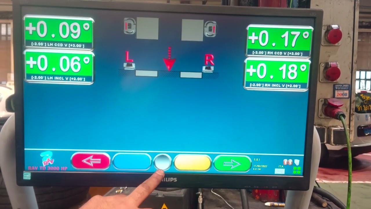 calibraje maquina de direcciones modelo ravaglioli