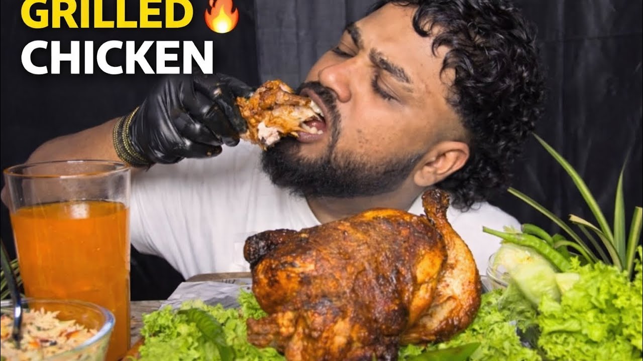1KG Grilled Chicken Mukbang | 