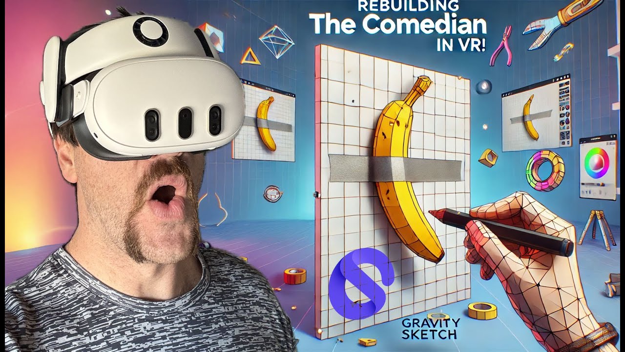 Banana Challenge using Gravity Sketch | Virtual Reality 3D Modeling App